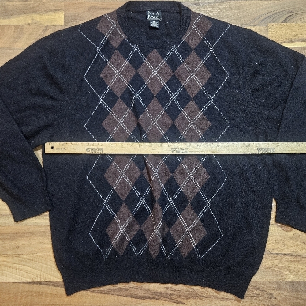 Jos. A. Bank Lambswool Argyle Sweater XXL - Picture 4 of 5